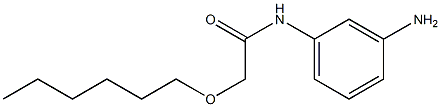 N-(3-aminophenyl)-2-(hexyloxy)acetamide 구조식 이미지