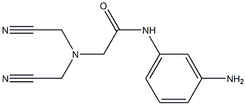 N-(3-aminophenyl)-2-[bis(cyanomethyl)amino]acetamide Structure