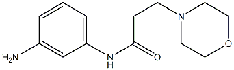 N-(3-aminophenyl)-3-morpholin-4-ylpropanamide 구조식 이미지