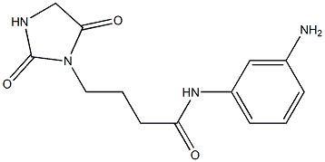 N-(3-aminophenyl)-4-(2,5-dioxoimidazolidin-1-yl)butanamide 구조식 이미지