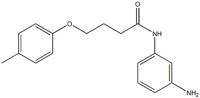 N-(3-aminophenyl)-4-(4-methylphenoxy)butanamide 구조식 이미지