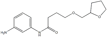 N-(3-aminophenyl)-4-(oxolan-2-ylmethoxy)butanamide 구조식 이미지