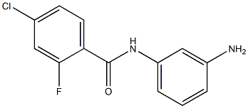 N-(3-aminophenyl)-4-chloro-2-fluorobenzamide 구조식 이미지