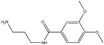 N-(3-aminopropyl)-3,4-dimethoxybenzamide 구조식 이미지