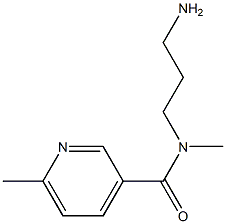 N-(3-aminopropyl)-N,6-dimethylpyridine-3-carboxamide 구조식 이미지