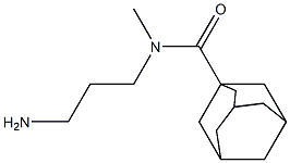 N-(3-aminopropyl)-N-methyladamantane-1-carboxamide Structure