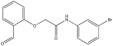 N-(3-bromophenyl)-2-(2-formylphenoxy)acetamide 구조식 이미지