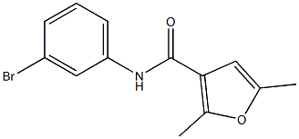 N-(3-bromophenyl)-2,5-dimethyl-3-furamide 구조식 이미지