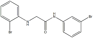 N-(3-bromophenyl)-2-[(2-bromophenyl)amino]acetamide Structure