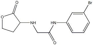 N-(3-bromophenyl)-2-[(2-oxooxolan-3-yl)amino]acetamide Structure