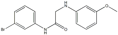N-(3-bromophenyl)-2-[(3-methoxyphenyl)amino]acetamide 구조식 이미지