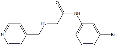 N-(3-bromophenyl)-2-[(pyridin-4-ylmethyl)amino]acetamide Structure