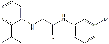 N-(3-bromophenyl)-2-{[2-(propan-2-yl)phenyl]amino}acetamide 구조식 이미지