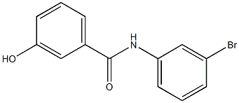 N-(3-bromophenyl)-3-hydroxybenzamide 구조식 이미지