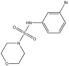 N-(3-bromophenyl)morpholine-4-sulfonamide 구조식 이미지