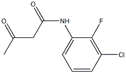 N-(3-chloro-2-fluorophenyl)-3-oxobutanamide 구조식 이미지