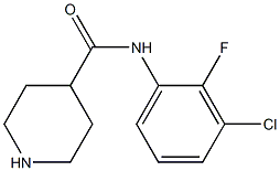 N-(3-chloro-2-fluorophenyl)piperidine-4-carboxamide Structure