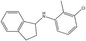 N-(3-chloro-2-methylphenyl)-2,3-dihydro-1H-inden-1-amine 구조식 이미지