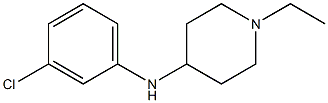 N-(3-chlorophenyl)-1-ethylpiperidin-4-amine 구조식 이미지