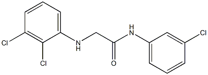 N-(3-chlorophenyl)-2-[(2,3-dichlorophenyl)amino]acetamide Structure