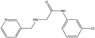 N-(3-chlorophenyl)-2-[(pyridin-3-ylmethyl)amino]acetamide 구조식 이미지