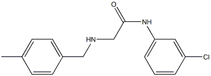 N-(3-chlorophenyl)-2-{[(4-methylphenyl)methyl]amino}acetamide Structure