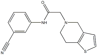 N-(3-cyanophenyl)-2-{4H,5H,6H,7H-thieno[3,2-c]pyridin-5-yl}acetamide Structure