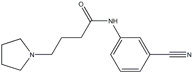 N-(3-cyanophenyl)-4-(pyrrolidin-1-yl)butanamide Structure