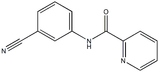 N-(3-cyanophenyl)pyridine-2-carboxamide 구조식 이미지