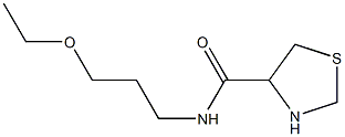 N-(3-ethoxypropyl)-1,3-thiazolidine-4-carboxamide 구조식 이미지