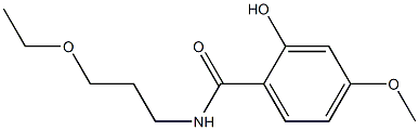 N-(3-ethoxypropyl)-2-hydroxy-4-methoxybenzamide Structure