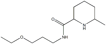 N-(3-ethoxypropyl)-6-methylpiperidine-2-carboxamide 구조식 이미지