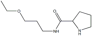 N-(3-ethoxypropyl)pyrrolidine-2-carboxamide 구조식 이미지