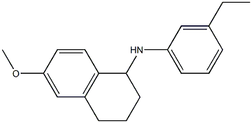 N-(3-ethylphenyl)-6-methoxy-1,2,3,4-tetrahydronaphthalen-1-amine 구조식 이미지