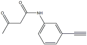 N-(3-ethynylphenyl)-3-oxobutanamide 구조식 이미지