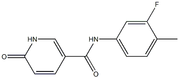 N-(3-fluoro-4-methylphenyl)-6-oxo-1,6-dihydropyridine-3-carboxamide Structure