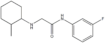 N-(3-fluorophenyl)-2-[(2-methylcyclohexyl)amino]acetamide 구조식 이미지