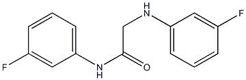 N-(3-fluorophenyl)-2-[(3-fluorophenyl)amino]acetamide 구조식 이미지
