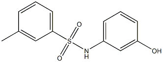 N-(3-hydroxyphenyl)-3-methylbenzene-1-sulfonamide Structure