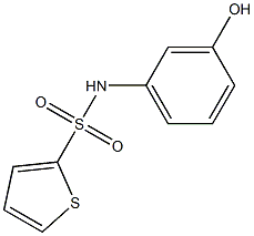 N-(3-hydroxyphenyl)thiophene-2-sulfonamide 구조식 이미지