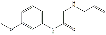 N-(3-methoxyphenyl)-2-(prop-2-en-1-ylamino)acetamide Structure