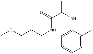 N-(3-methoxypropyl)-2-[(2-methylphenyl)amino]propanamide 구조식 이미지