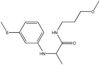 N-(3-methoxypropyl)-2-{[3-(methylsulfanyl)phenyl]amino}propanamide Structure