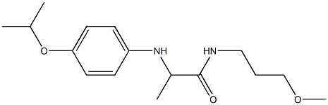 N-(3-methoxypropyl)-2-{[4-(propan-2-yloxy)phenyl]amino}propanamide 구조식 이미지