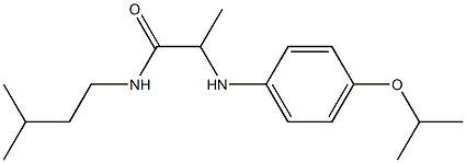 N-(3-methylbutyl)-2-{[4-(propan-2-yloxy)phenyl]amino}propanamide 구조식 이미지