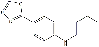 N-(3-methylbutyl)-4-(1,3,4-oxadiazol-2-yl)aniline Structure