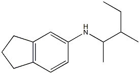 N-(3-methylpentan-2-yl)-2,3-dihydro-1H-inden-5-amine 구조식 이미지