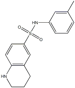 N-(3-methylphenyl)-1,2,3,4-tetrahydroquinoline-6-sulfonamide Structure