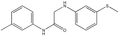 N-(3-methylphenyl)-2-{[3-(methylsulfanyl)phenyl]amino}acetamide 구조식 이미지