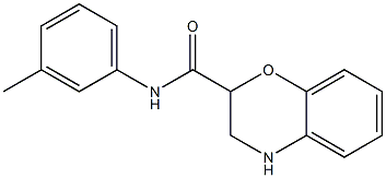 N-(3-methylphenyl)-3,4-dihydro-2H-1,4-benzoxazine-2-carboxamide 구조식 이미지
